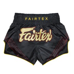 Spodenki Muay-Thai Fairtex Czarno-Złote | sklep MMAniak.pl