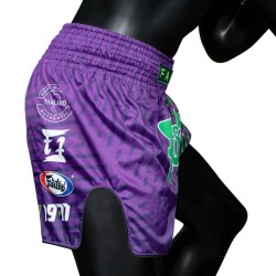 Spodenki Muay-Thai Fairtex Granatowo-Zielone | sklep MMAniak.pl