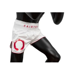 Spodenki Muay-Thai Fairtex Biało-Czerwone | sklep MMAniak.pl