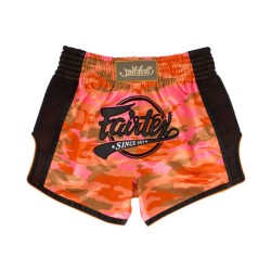 Spodenki Muay-Thai Fairtex Camo Pomarańczowo-Czarne | sklep MMAniak.pl