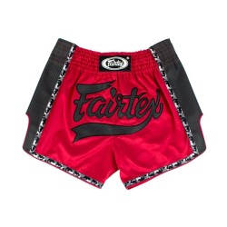 Spodenki Muay-Thai Fairtex Czerwono-Czarne | sklep MMAniak.pl