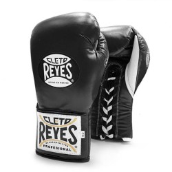 Rękawice bokserskie ze skóry Cleto Reyes Safetec Contest Czarne | sklep MMAniak.pl