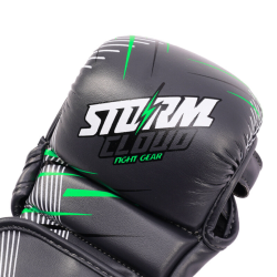 Rękawice do MMA dla dzieci StormCloud StarFall Grafit-Limonka | MMAniak.pl