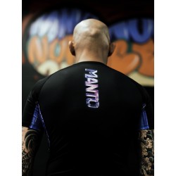 Czarny rashguard z krótkim rękawem MANTO MIRAGE | sklep MMAniak.pl