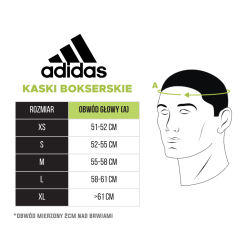 Adidas Kask Bokserski z Atestem AIBA Czerwony - sklep MMAniak.pl