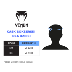 Venum Kask Bokserski dla Dzieci Challenger Czarno/Czarny - sklep MMAniak.pl