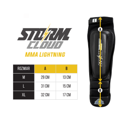 StormCloud Ochraniacze Piszczeli MMA Lightning - sklep MMAniak.pl