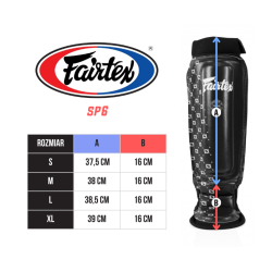 Fairtex Ochraniacze Piszczeli SP6 Czarne - sklep MMAniak.pl