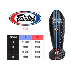 Fairtex Ochraniacze Piszczeli SP5 Żółte - sklep MMAniak.pl