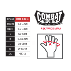 Combat Sports Rękawice MMA Max Safety Czerwone TG4 - sklep MMAniak.pl