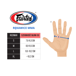 Fairtex Rękawice do MMA FGV15 Czerwone - sklep MMAniak.pl