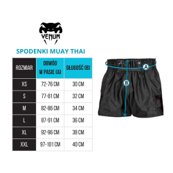 Venum Spodenki Muay Thai Black/White – sklep MMAniak.pl