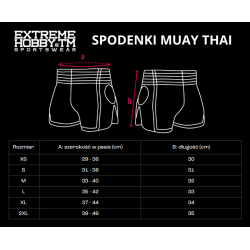 Extreme Hobby Spodenki Muay Thai Black Armour - sklep MMAniak.pl