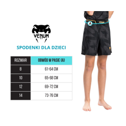 Venum Spodenki MMA dla dzieci Okinawa 3.0 Czarne/Czerwone - sklep MMAniak.pl