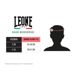 Leone Kask Bokserski The Greatest Czerwony L/XL