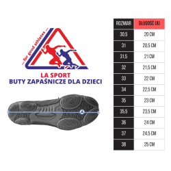 Szare Buty Zapaśnicze Dla dzieci La Sport| sklep MMAniak.pl