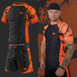 Zestaw Treningowy Extreme Hobby – Rashguard i Spodenki NEO Orange