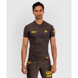 Rashguard Męski Krótki Rękaw Venum UFC Fusion Earthen Brown | sklep MMAniak.pl