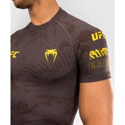 Rashguard Męski Krótki Rękaw Venum UFC Fusion Earthen Brown | sklep MMAniak.pl