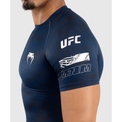 Rashguard Męski Krótki Rękaw Venum UFC Fusion Oceanic Blue | sklep MMAniak.pl