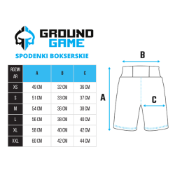 Czarne Spodenki Bokserskie Ground Game Knockout | MMAniak.pl