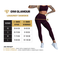 Gym Glamour Leginsy Push Up Khaki - sklep MMAniak.pl