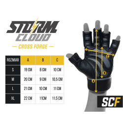Rękawiczki treningowe skórzane na siłownię StormCloud FG-3 - sklep MMAniak.pl