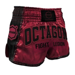 Burgundowe Spodenki Muay Thai Octagon Fight Legion | sklep MMAniak.pl