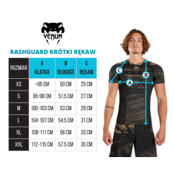 Granatowo-Niebieski Rashguard Z Krótkim Rękawem Venum Tempest | MMAniak