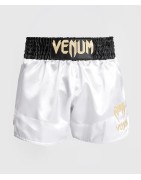 Venum Spodenki Muay Thai White/Black Gold – sklep MMAniak.pl