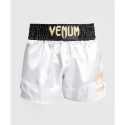 Venum Spodenki Muay Thai White/Black Gold – sklep MMAniak.pl