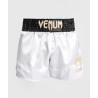 Venum Spodenki Muay Thai White/Black Gold