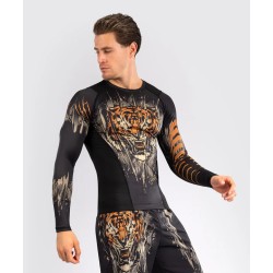 Męski rashguard Venum Tiger czarno pomarańczowy w sklepie MMAniak