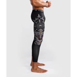 Męskie legginsy treningowe Venum Gladiator 5.0 czarne/srebrne w MMAniak.pl