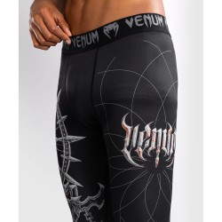 Męskie legginsy treningowe Venum Gladiator 5.0 czarne/srebrne w MMAniak.pl