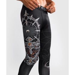 Męskie legginsy treningowe Venum Gladiator 5.0 czarne/srebrne w MMAniak.pl