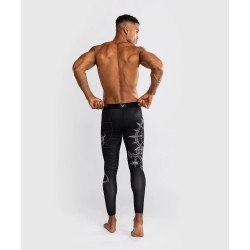 Męskie legginsy treningowe Venum Gladiator 5.0 czarne/srebrne w MMAniak.pl