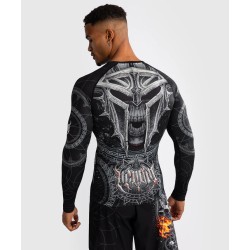 Venum Rashguard Gladiator 5.0 z Długim Rękawem - czarno/srebrny