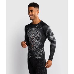 Venum Rashguard Gladiator 5.0 z Długim Rękawem - czarno/srebrny