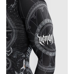 Venum Rashguard Gladiator 5.0 z Długim Rękawem - czarno/srebrny