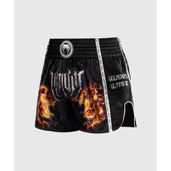 Spodenki Muay Thai Venum Gladiator 5.0 - czarne/neonowe pomarańczowe w MMAniak