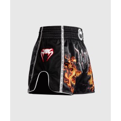 Spodenki Muay Thai Venum Gladiator 5.0 - czarne/neonowe pomarańczowe w MMAniak