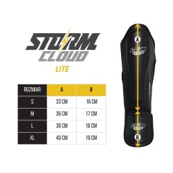 StormCloud Ochraniacze Piszczeli Lite Czarne - sklep MMAniak.pl