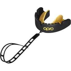 Opro Ochraniacz Na Zęby Gold Braces + Strap czarny