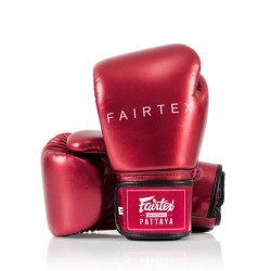 Fairtex Rękawice Bokserskie BGV22 Metalic Czerwone - sklep MMAniak.pl