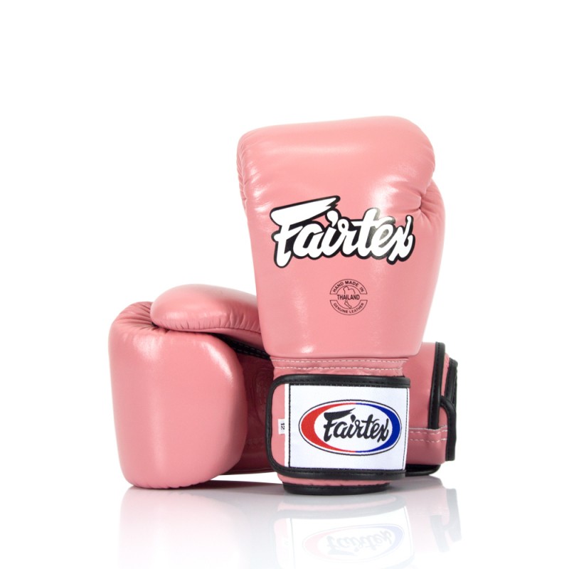 Fairtex Rękawice Bokserskie ze skóry naturalnej BGV1 Różowe