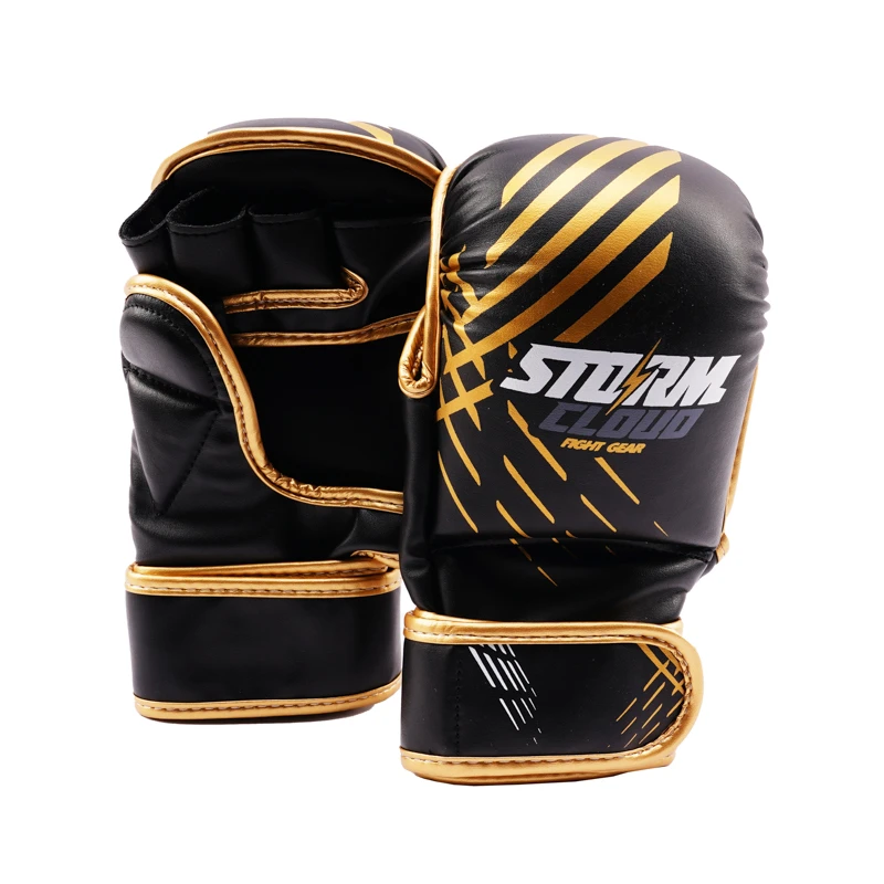 stormcloud rekawice do mma lynx czarno zlote 1