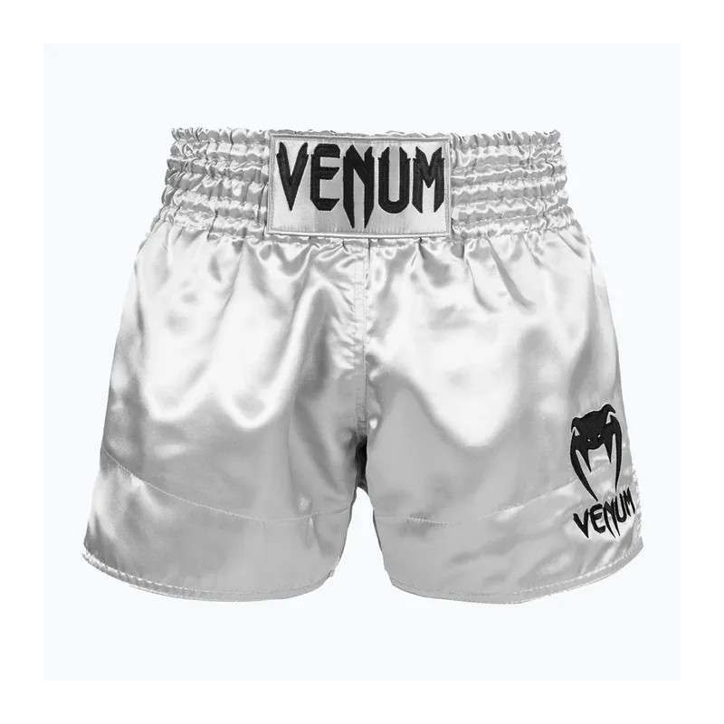 Venum Spodenki Muay Thai Classic Srebrne/Czarne