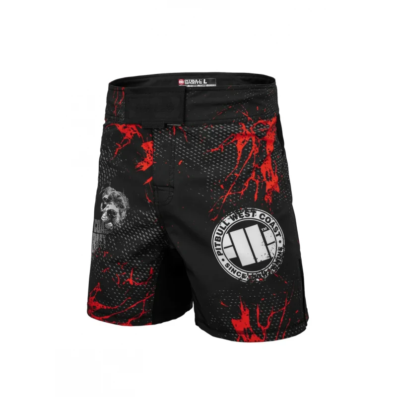 Pitbull Spodenki MMA Grapplingowe 3 Blood Dog 2 Czarne