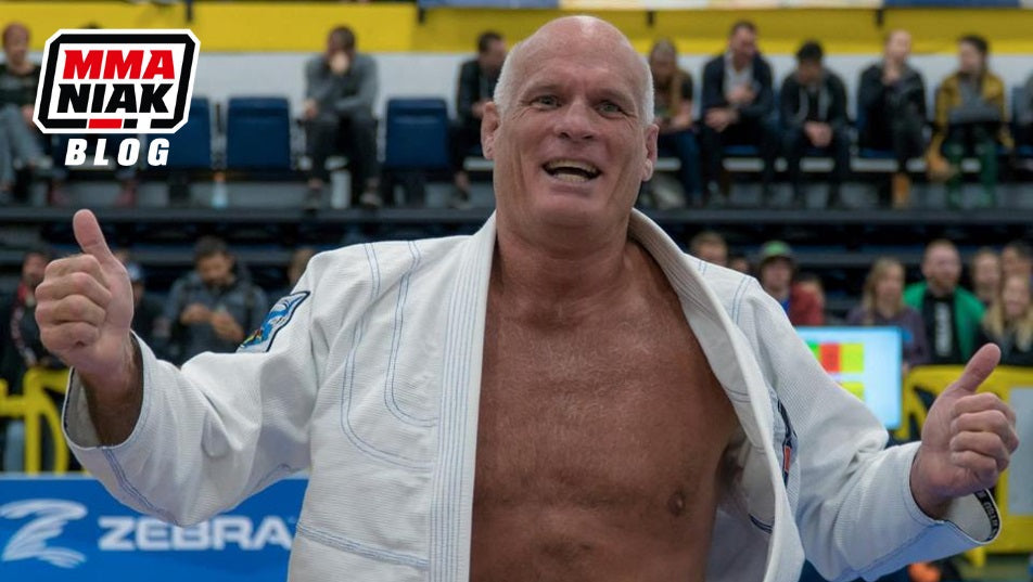 Mężczyzna po 40 na zawodach BJJ